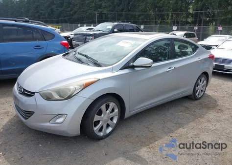 2011 Hyundai Elantra Limited from USA, damaged, VIN 5NPDH4AE7BH019324